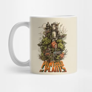 Powered By Plants - Comic Style Vegetable Power Plant Mug